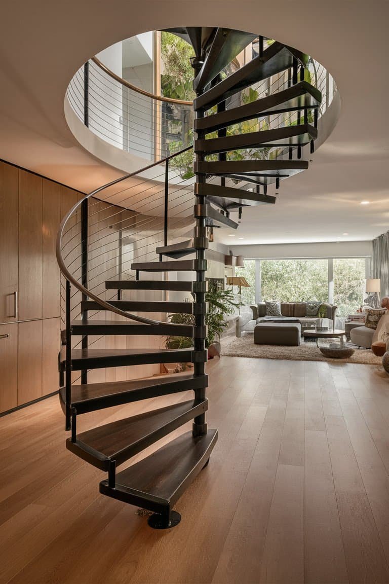 Floating Spiral Stairs