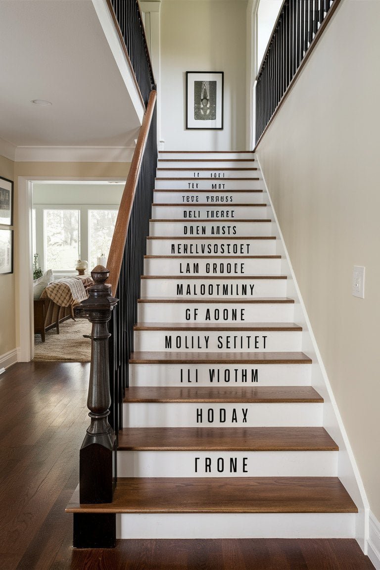 Personalized Stair Decals Personalized Stair Decals