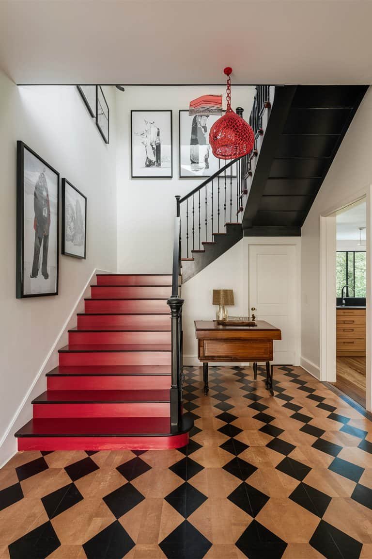 Vibrant Red and Classic Black Vibrant Red and Classic Black