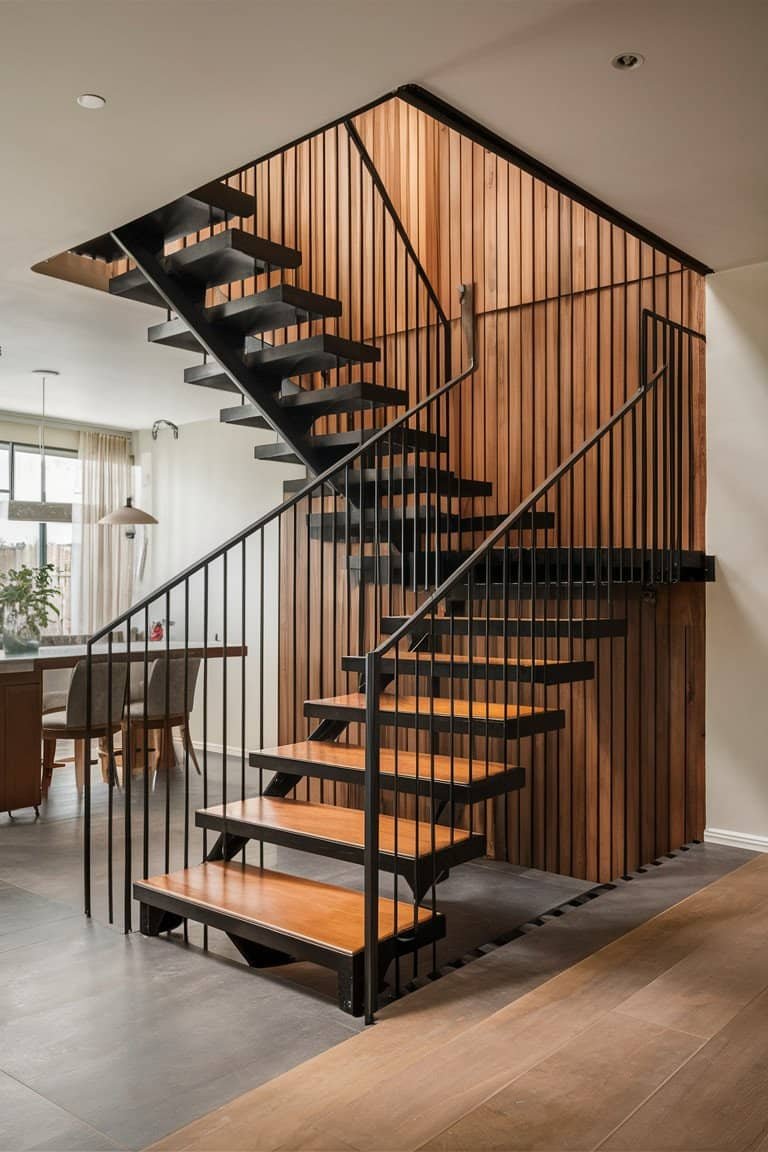 Floating Metal Stairs