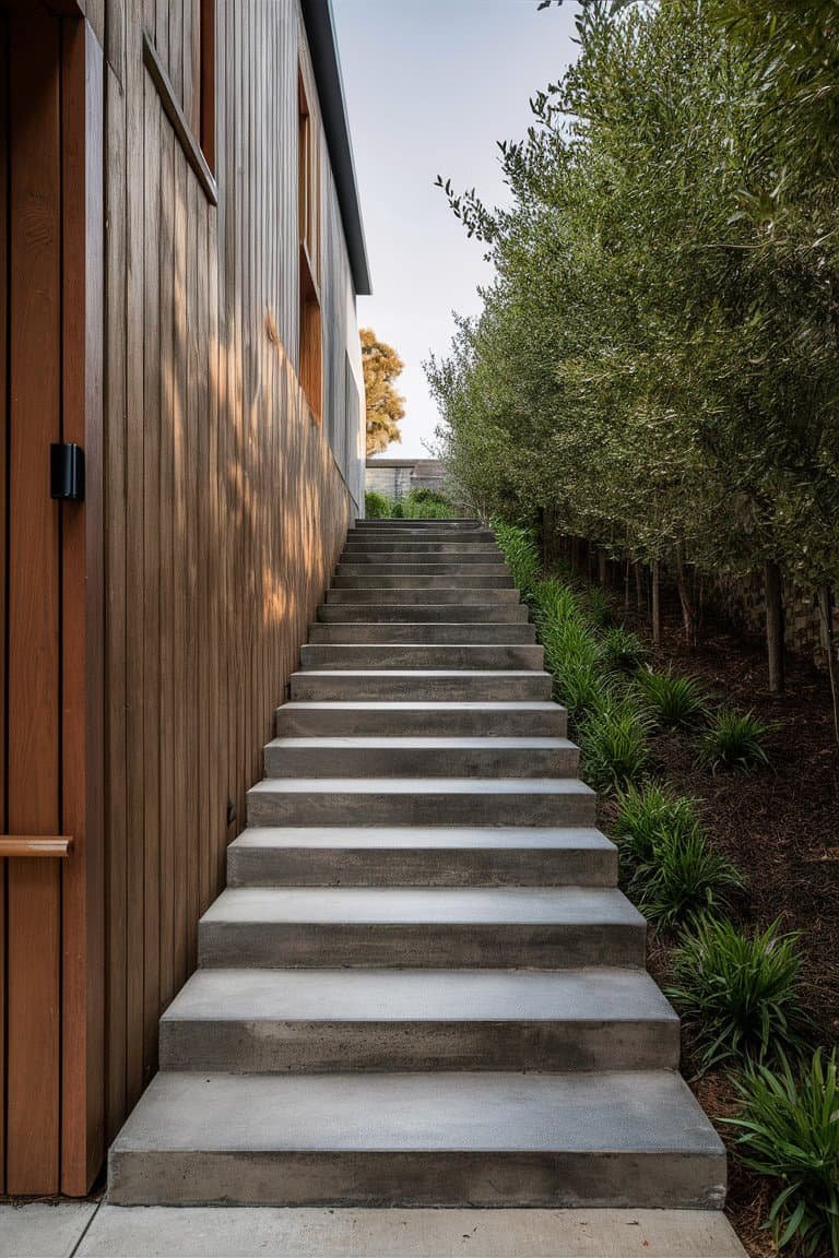 Stained Concrete Steps