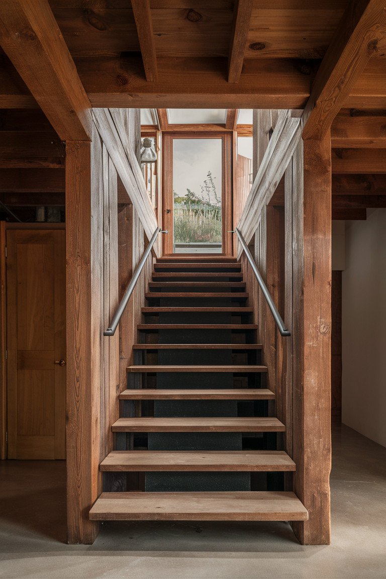 Rustic Wooden Steps