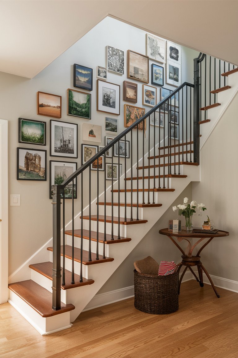 Gallery Wall on the Stairs