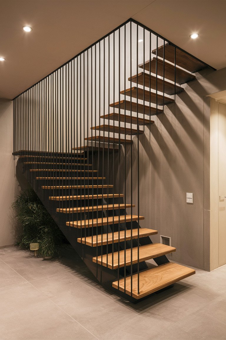 Floating Metal Steps