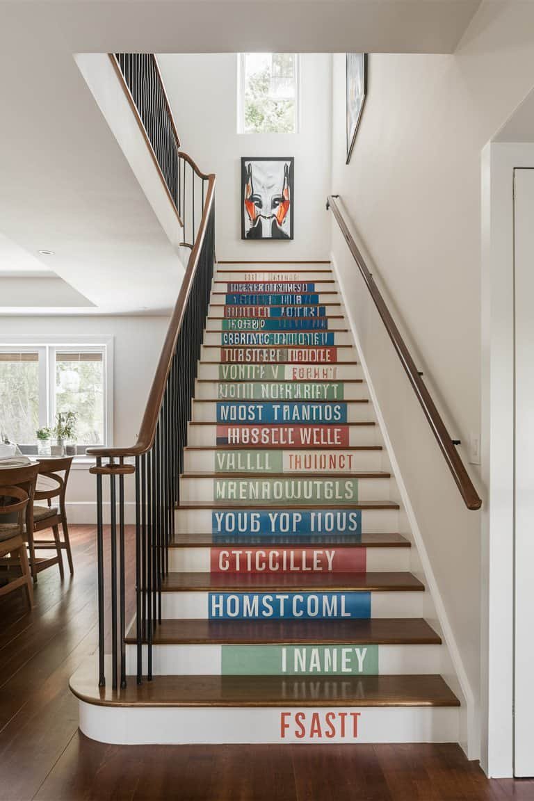 Personalized Staircase Art