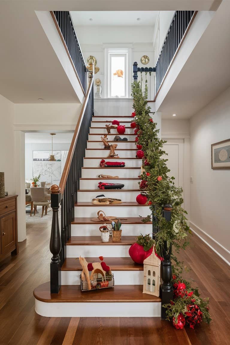 Seasonal Decor for Stairs