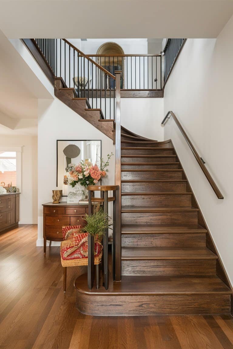 Artistic Staircase Décor