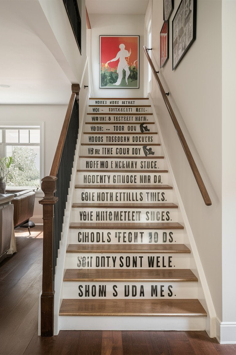 Artistic Stair Riser Decals