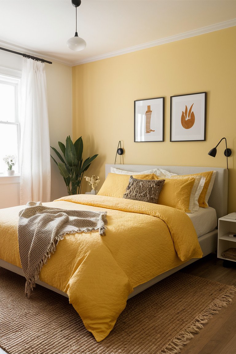 Yellow Bed Linens