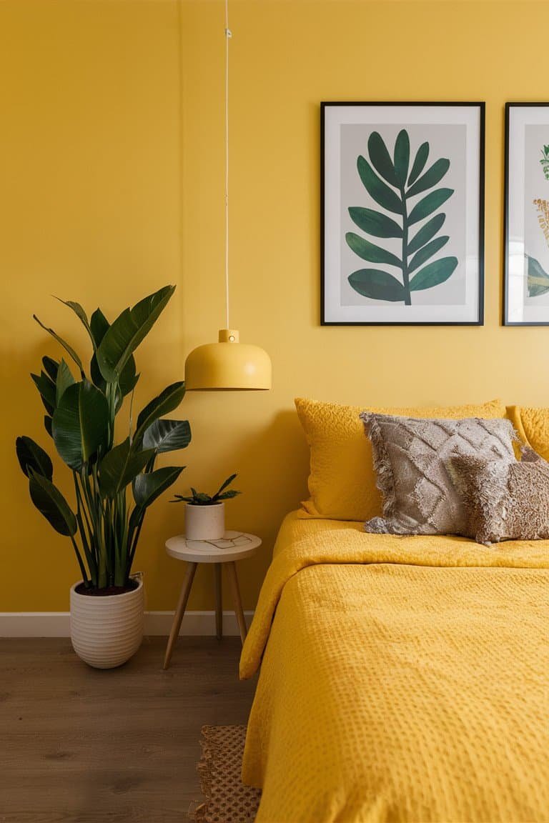 Yellow Plants and Planters