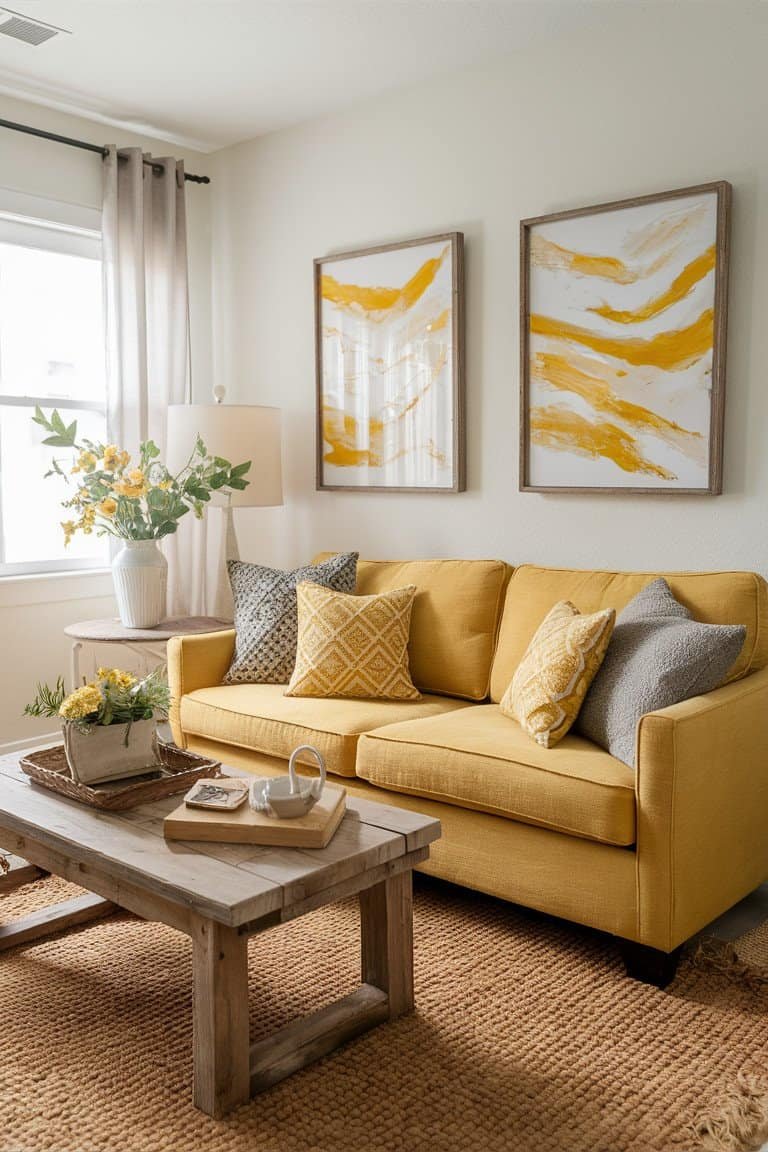 Yellow Rustic Art and Accessories