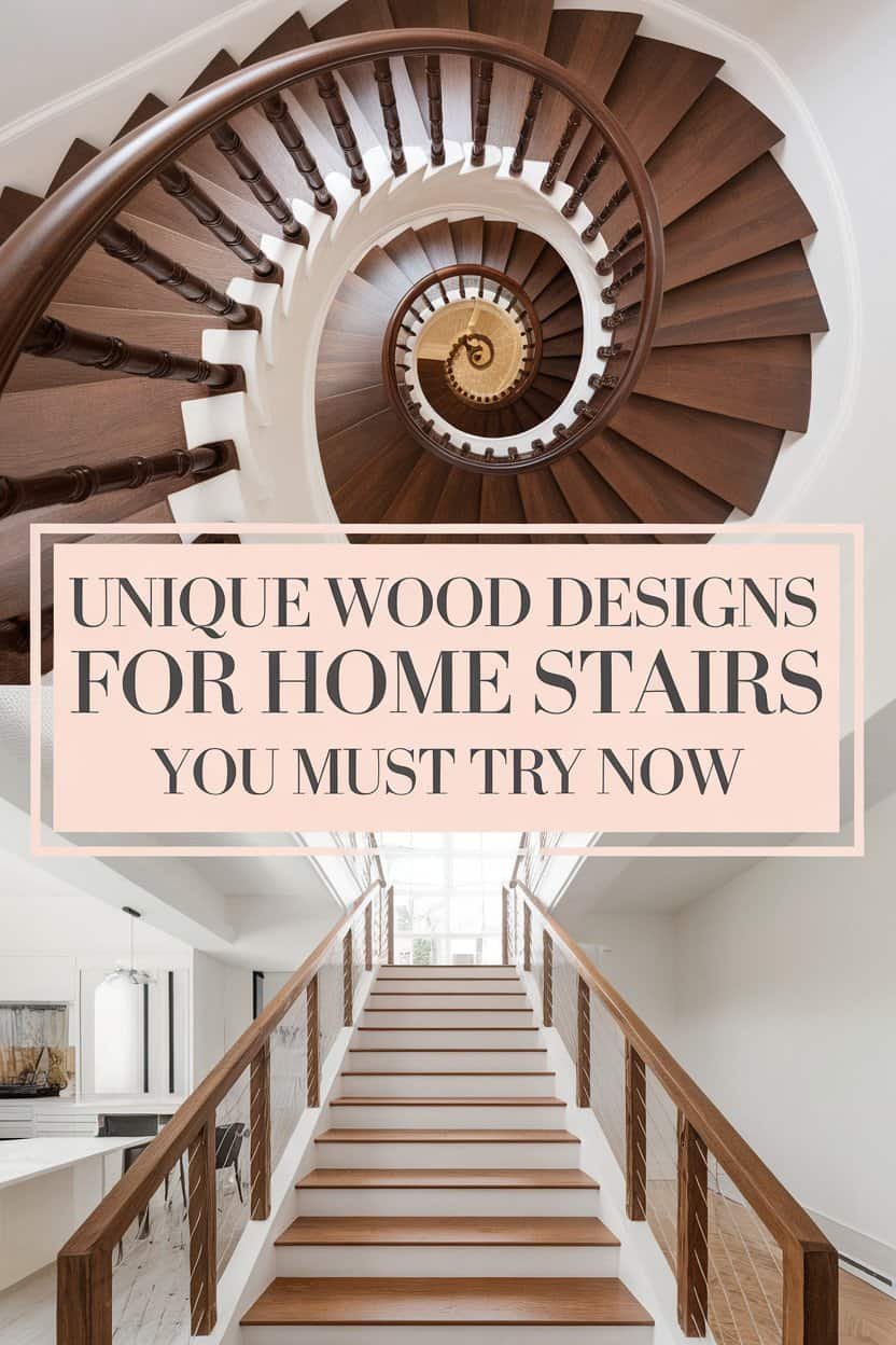 Unique Wood Designs for Home Stairs You Must Try Now