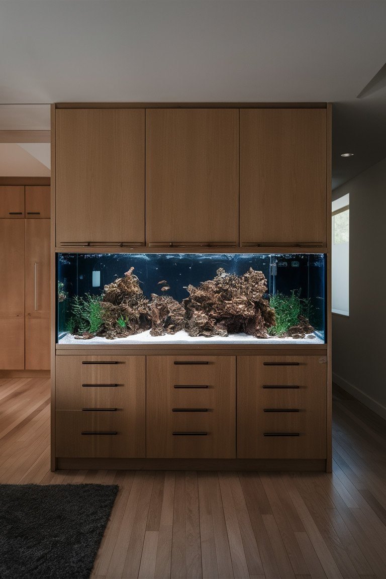 Minimalist Serenity: The Clear Acrylic Aquarium