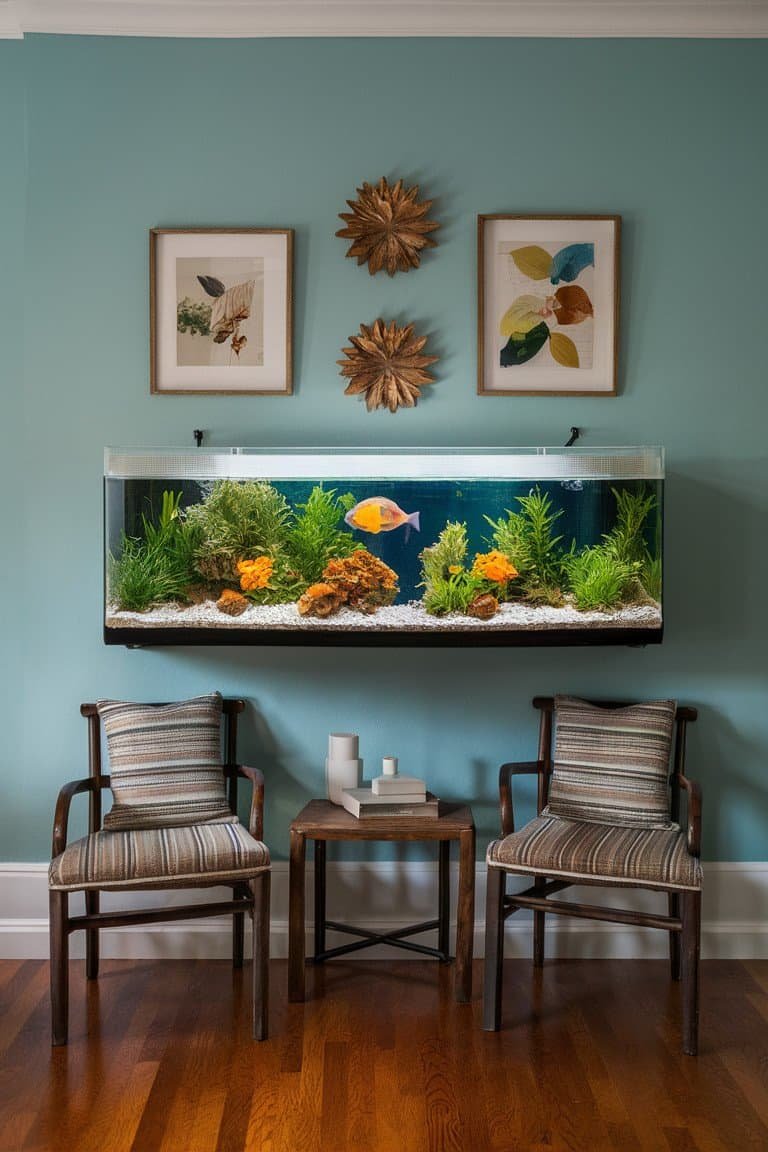 DIY Wall-Mounted Fish Tank