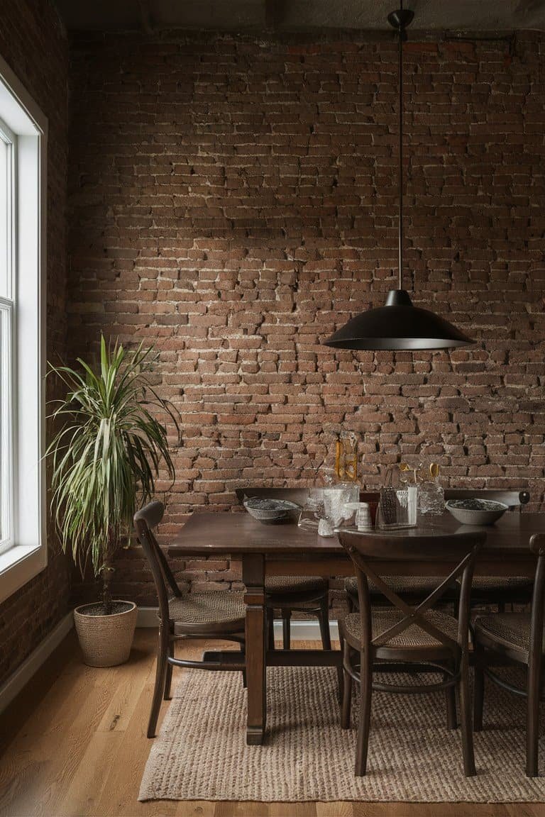 Rustic Charm with Exposed Brick