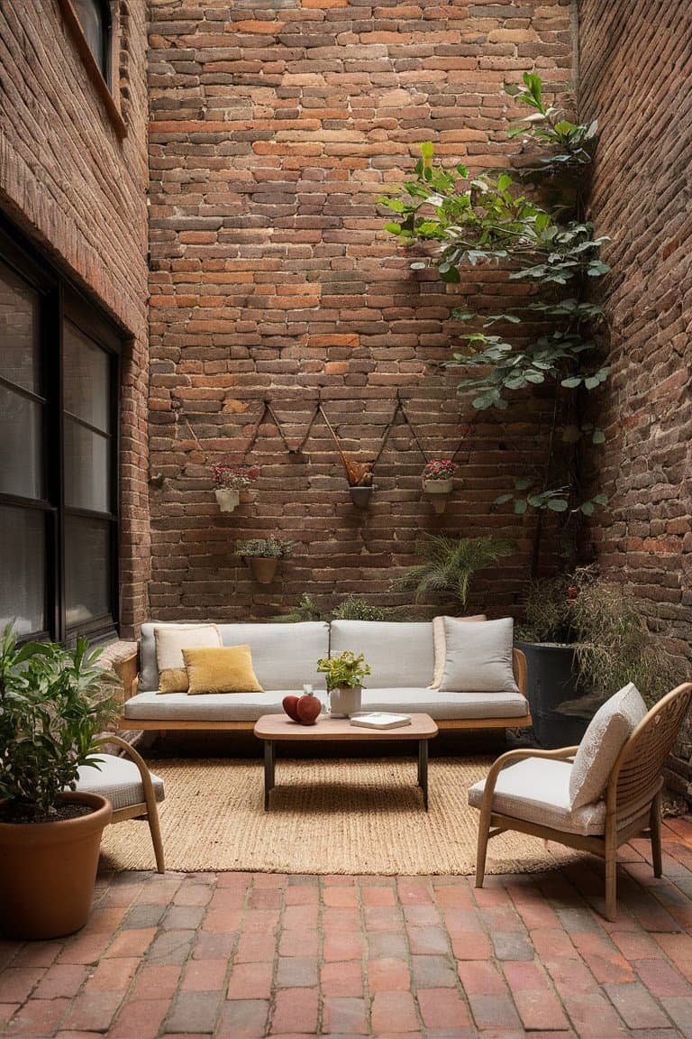 Outdoor Brick Walls for a Cozy Patio