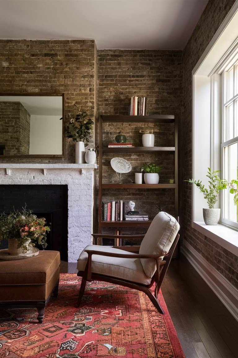 Chic Painted Brick Accents