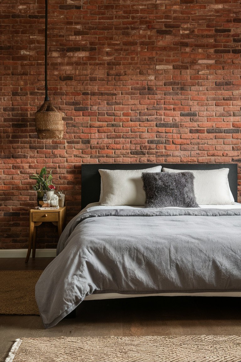 Textured Brick Wallpaper for Easy Updates