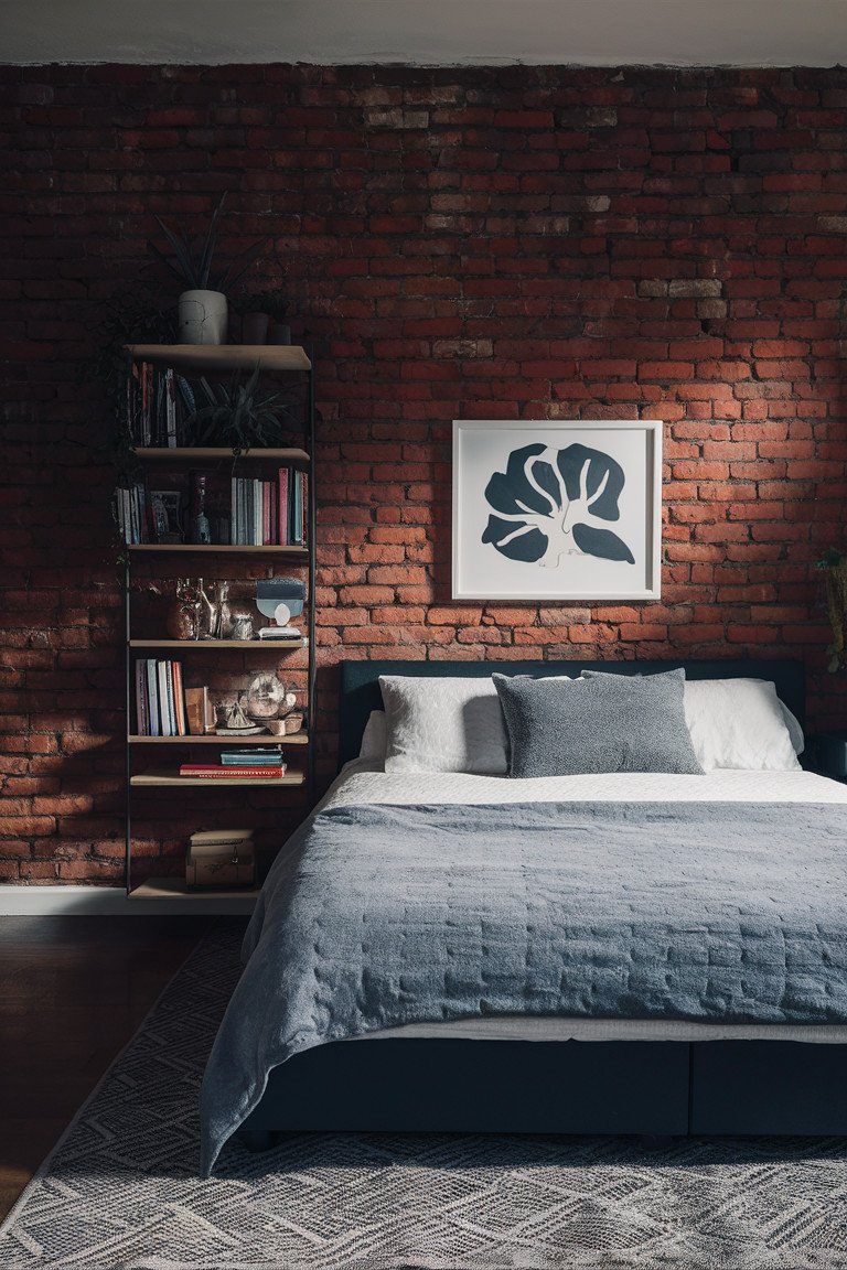 Industrial Vibes with Painted Brick