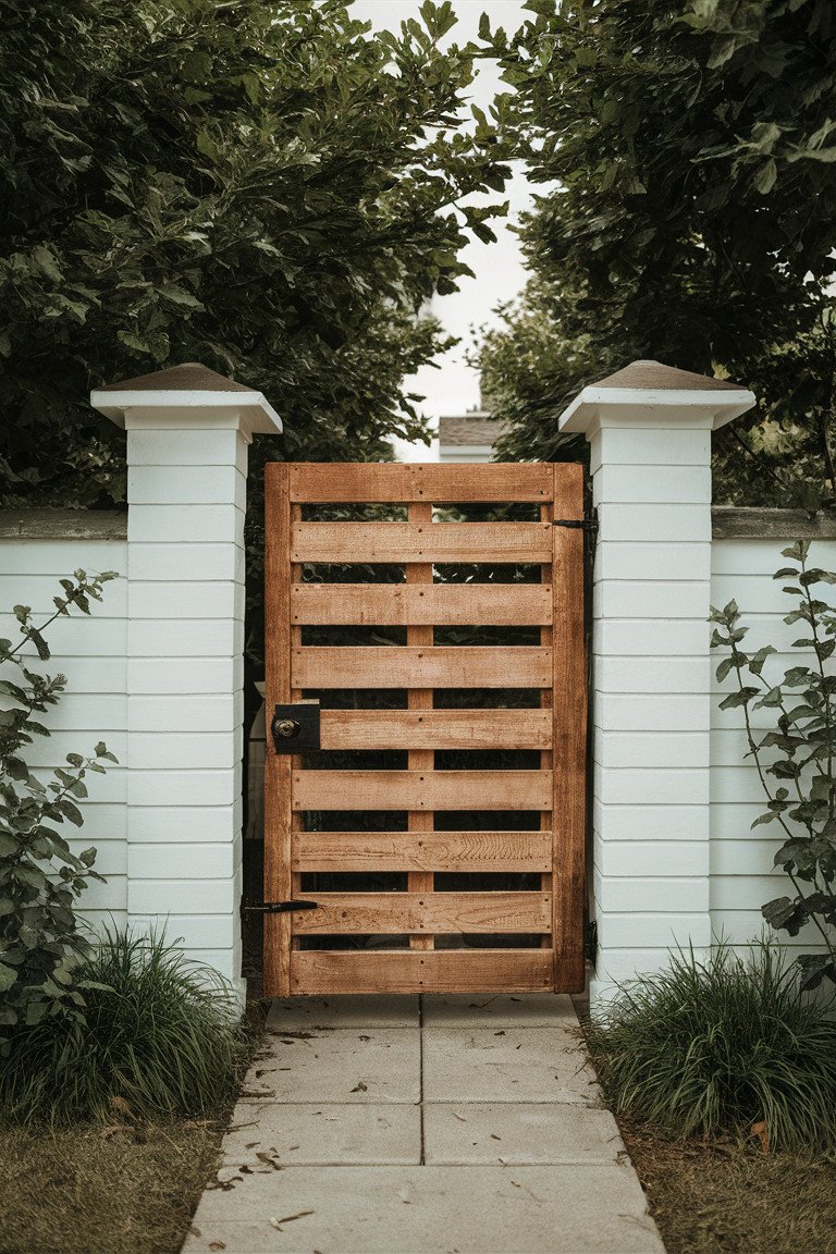 Charming Rustic Pallet Gate