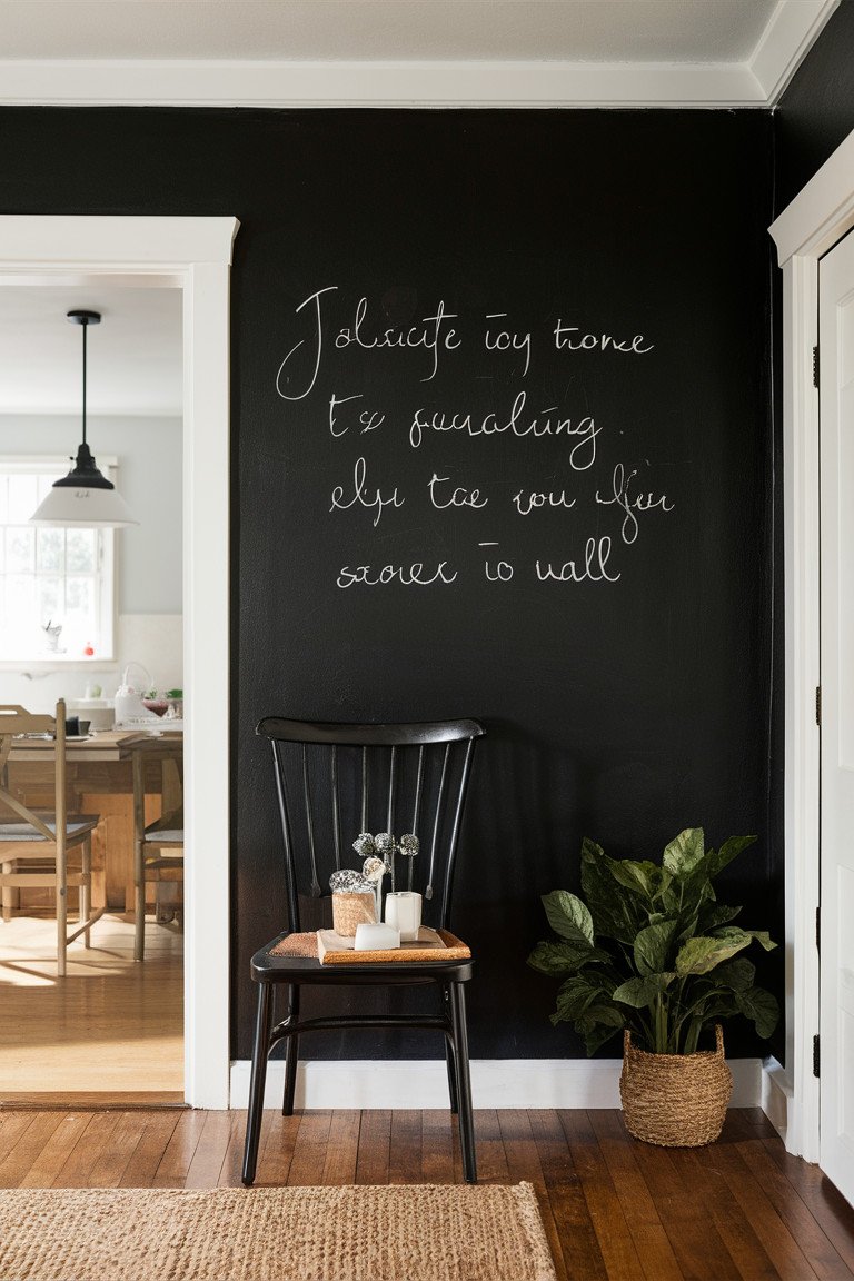 Charming Chalkboard Walls