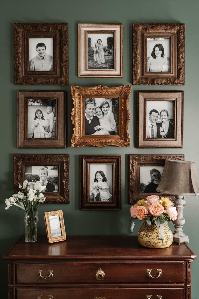 Vintage Frames with Family Photos