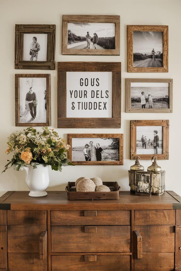 Rustic Frames with Family Photos