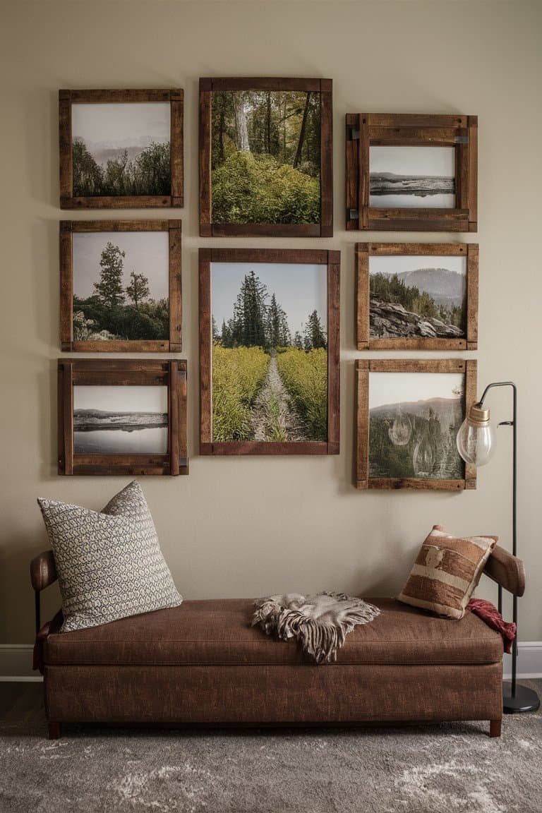 Rustic Wood Frames with Nature Photos