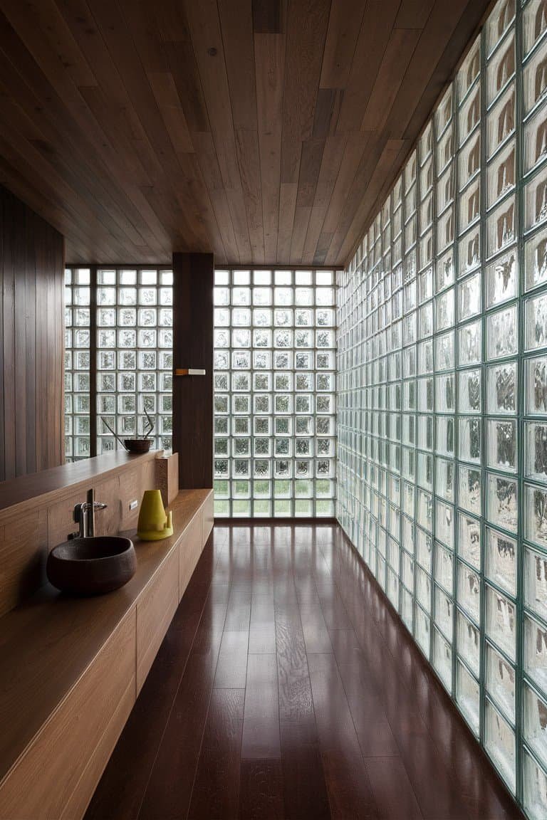 Glass Block Walls for Natural Light