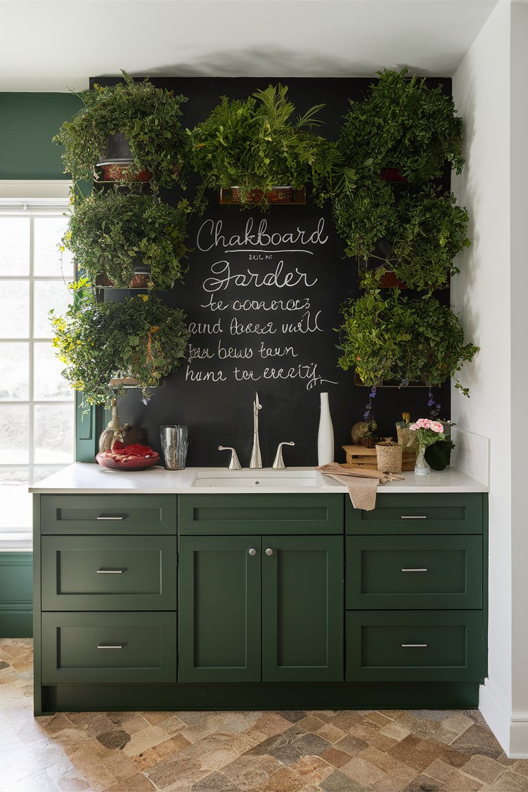 Chalkboard Garden Wall