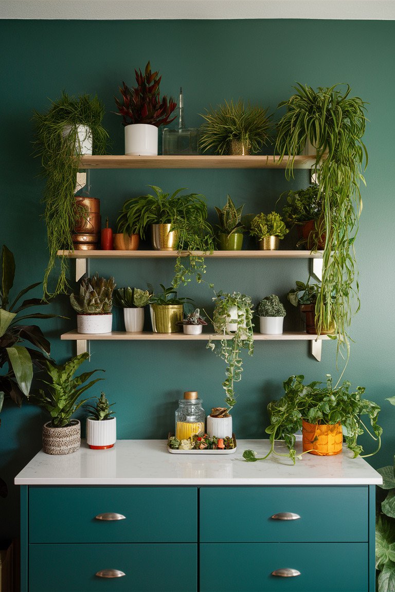 Themed Plant Shelves