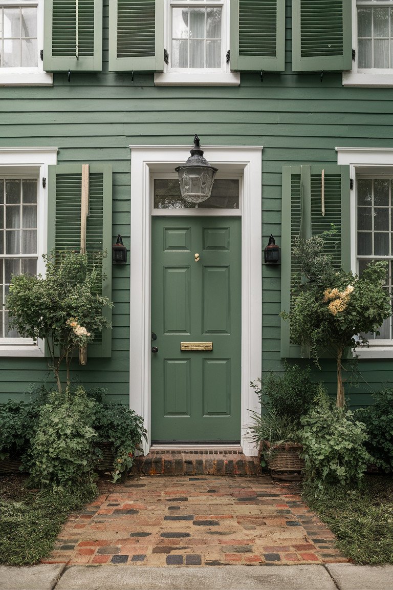 Charming Sage Green Shutters