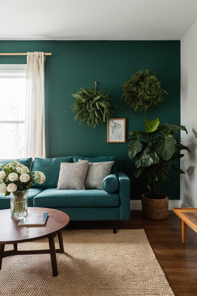 Nature-Inspired Accent Wall