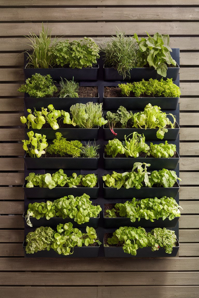 Herb and Vegetable Wall Planters