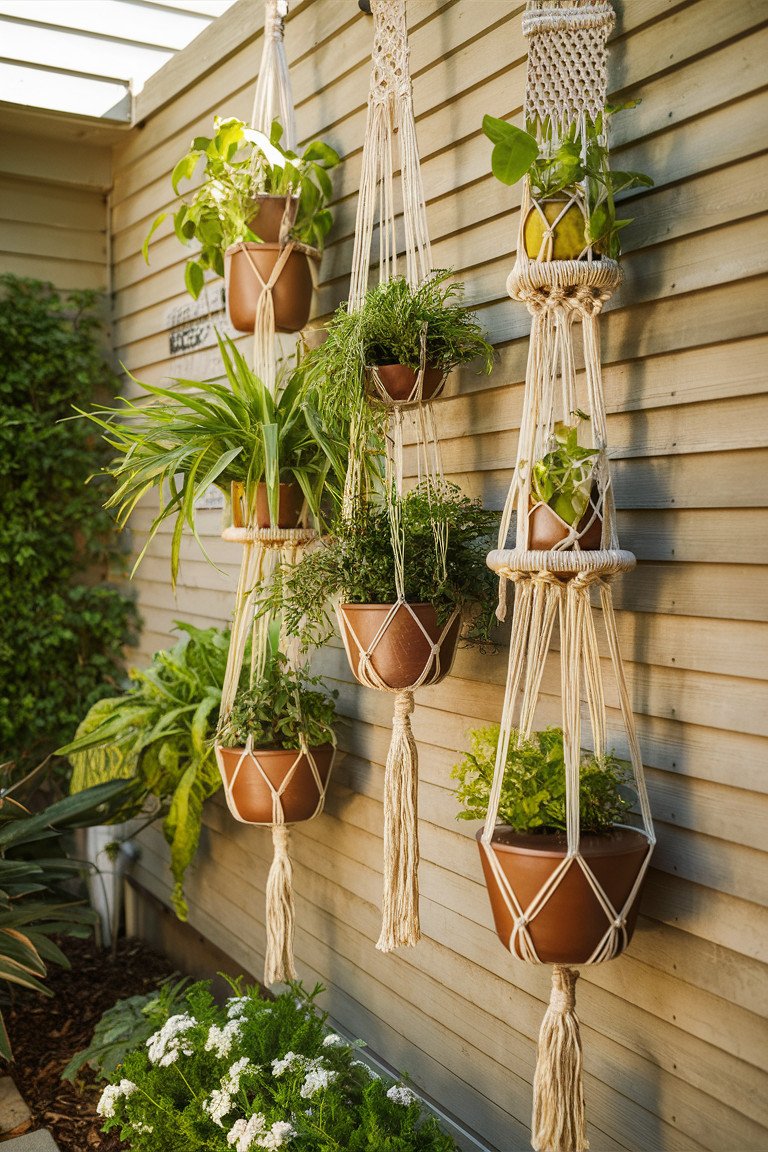 Hanging Planters and Macramé Displays