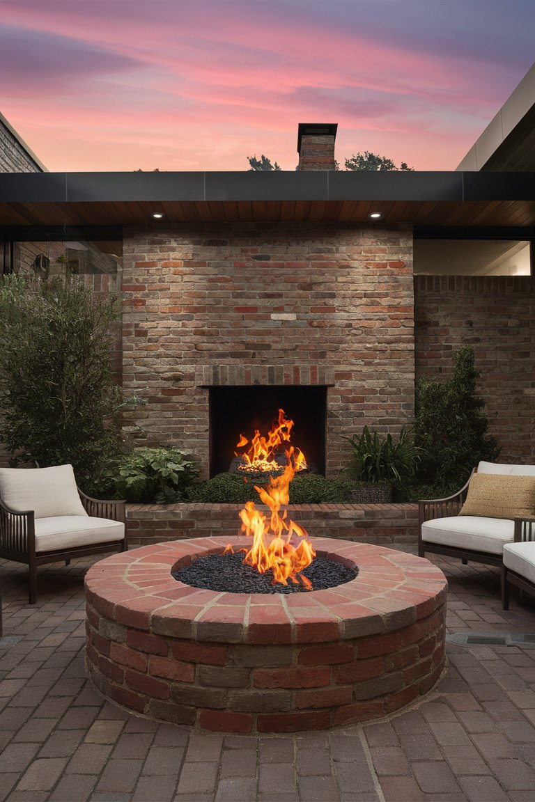 Brick Outdoor Fire Pit