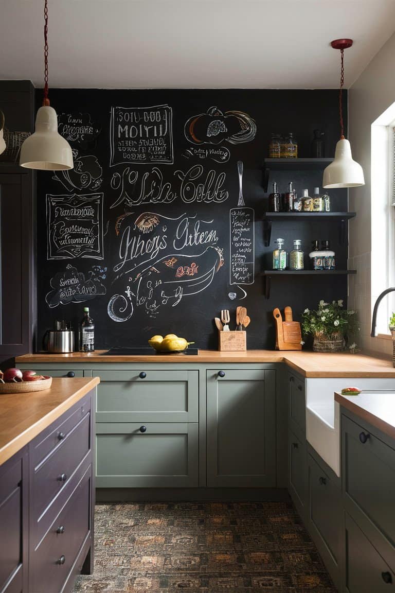 Chalkboard Wall for Creative Cooking Chalkboard Wall for Creative Cooking