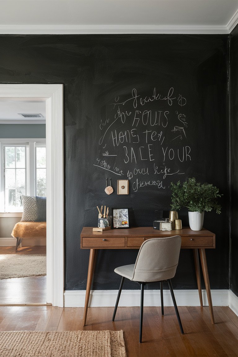 Chalkboard Plaster for Fun and Function