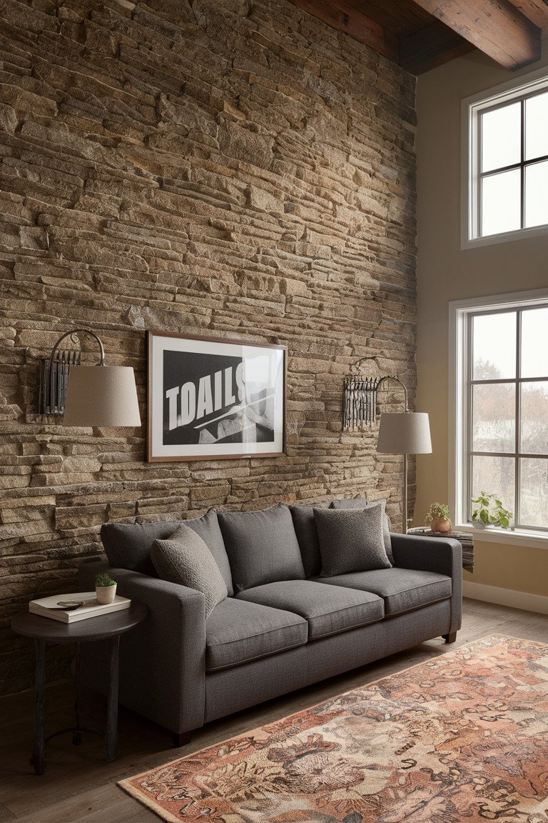 Rustic Charm with a Feature Wall