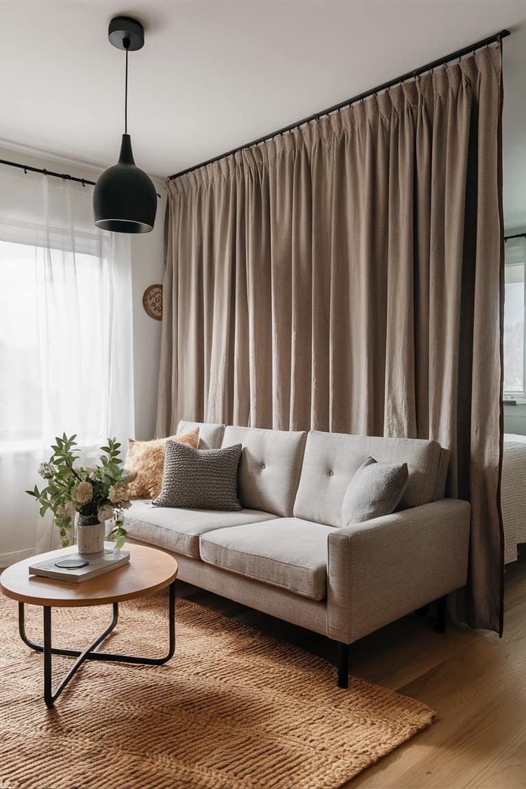 Fabric Wall Partitions: Soft and Cozy Vibes