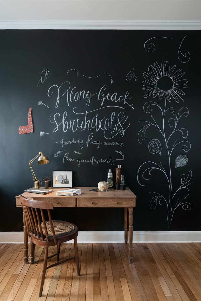 Whimsical Chalkboard Wall