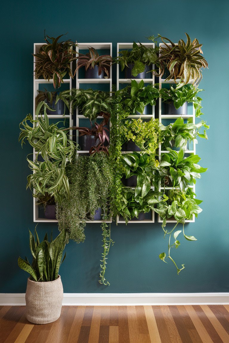 Wall-Mounted Plant Frames