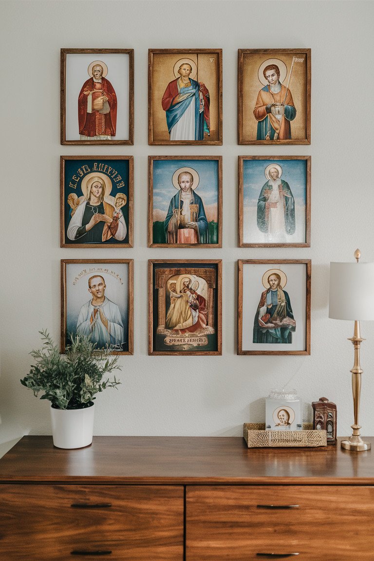 Saints Gallery Wall