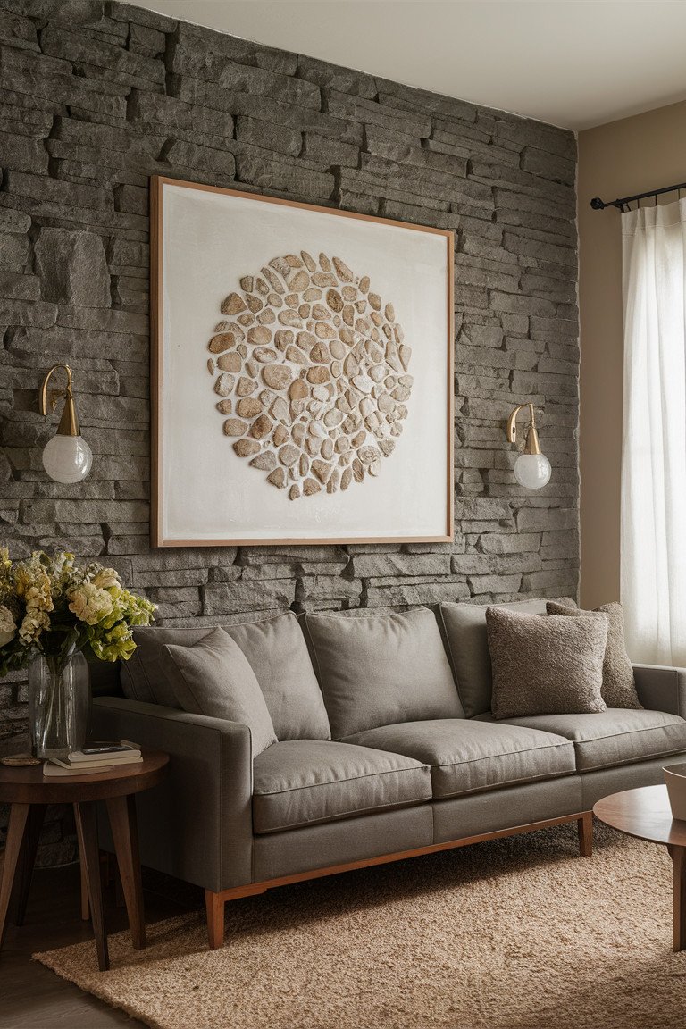 Textured Stone Wall Art