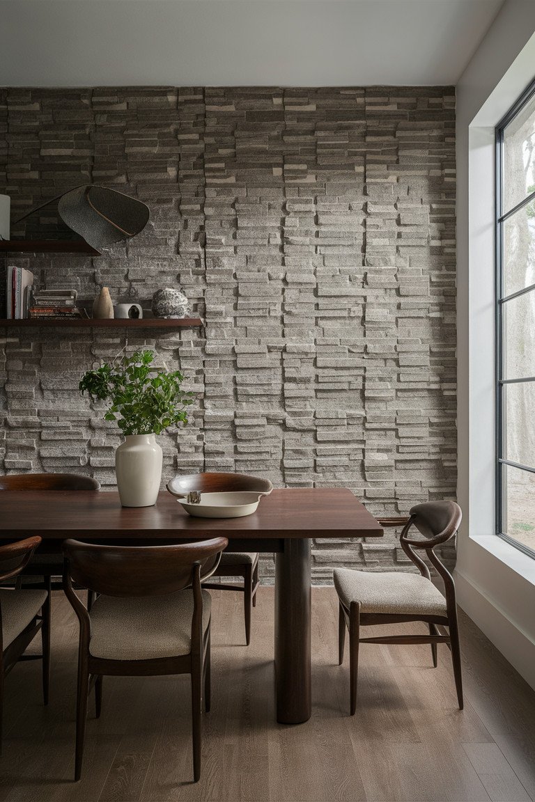 Textured Beauty with 3D Stone Panels