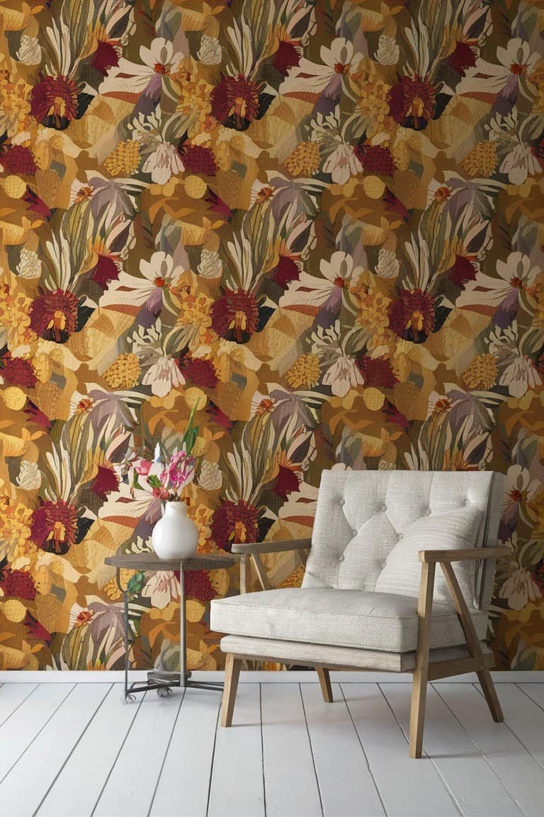 Whimsical Floral Wallpaper