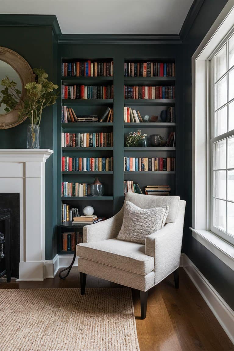 Cozy Bookshelf Nook