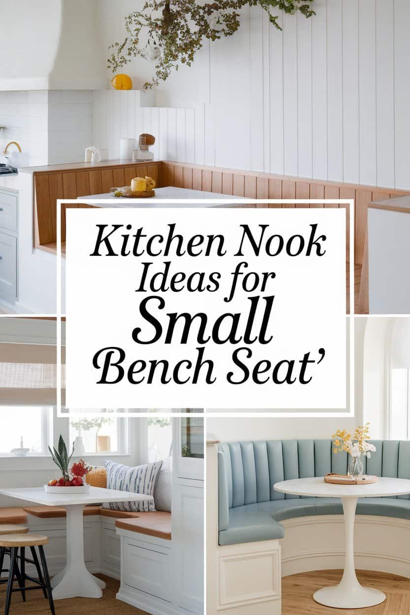 Kitchen Nook Ideas for Small Bench Seat That Transform Your Space