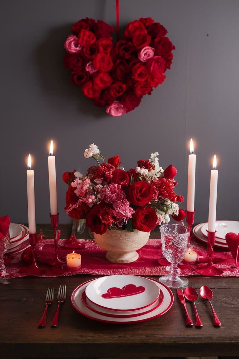 Candlelit Love Table