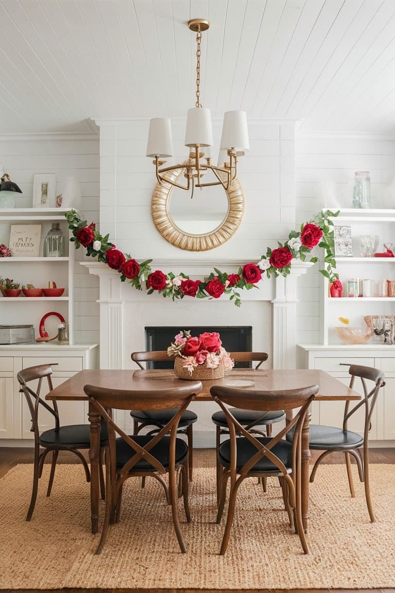 Floral Fabric Garland